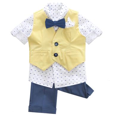 5PZBABY GILET+CAMICIA+BERM.C/BRET.+PAP.+POCH.97%COT.3%ELAS.-en