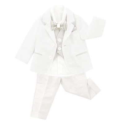 6PZBABY GIACCA+GILET+CAMICIA+PAP+POCHETTE+PANTAL 100%POL.-en