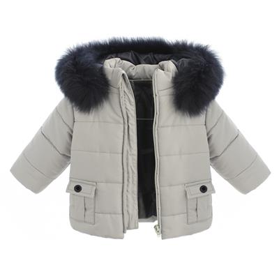 GIUBBINO BABY CON CAPP.CON PELL.IN 100%POLIES.-en