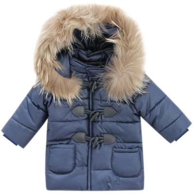 CAPPOTTO BABY M/L C/CAPPUCCIO C/PELLICCIA 100%POLIESTERE-en