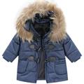 CAPPOTTO BABY M/L C/CAPPUCCIO C/PELLICCIA 100%POLIESTERE-en