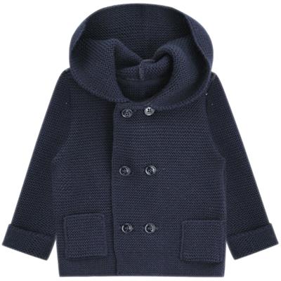 CARDIGAN BABY C/CAPPUCCIO 50%LANA 50%ACRILICO-en
